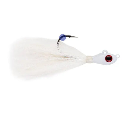 Mustad Jig Big Eye Bucktail White Crystal Flash 14g