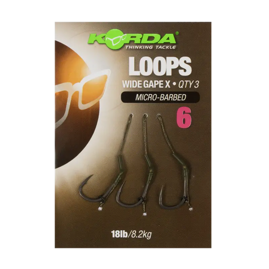 Korda Mont. Wide Gape Loop Nr.4b Df 18lb