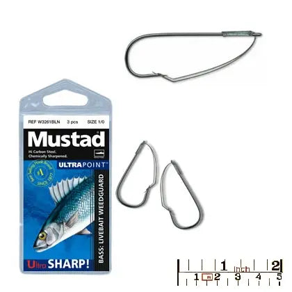 Mustad Cirlig Negru.ni, Tija Lunga Cu Siguranta .