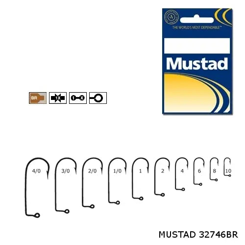 Mustad Cirlig Bronz Pentru Twister .