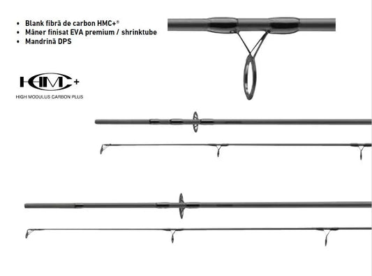 Daiwa 2buc Black Widow Xt Stalker Carp 3,00m/255g/3.5lbs