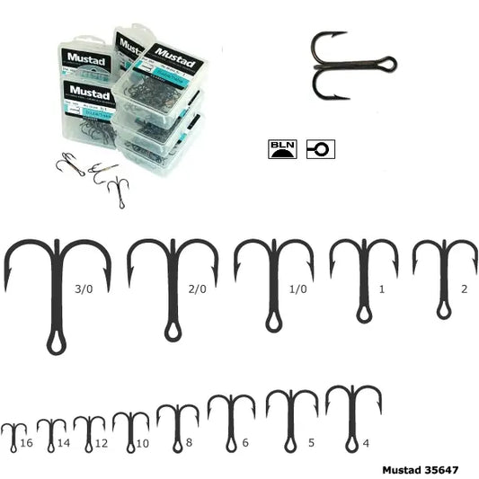 Mustad Ancora Tripla Nichel,rotunda .