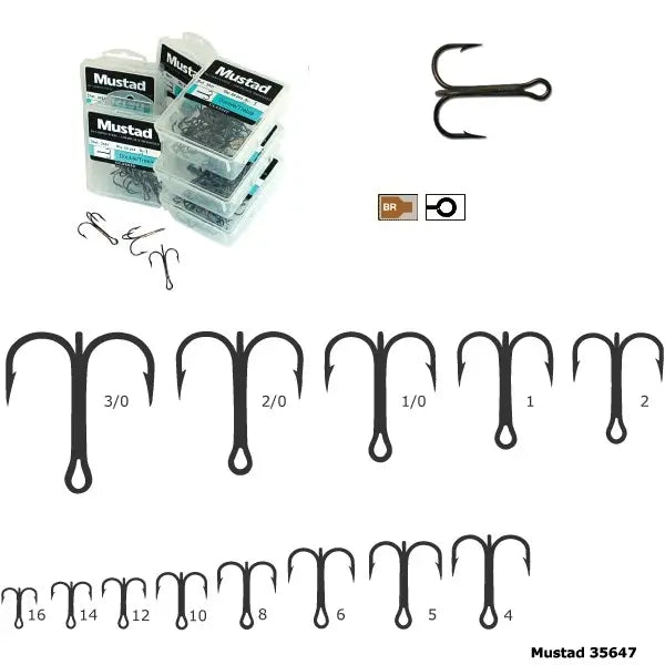 Mustad Ancora Tripla Bronz,rotunda Mustad