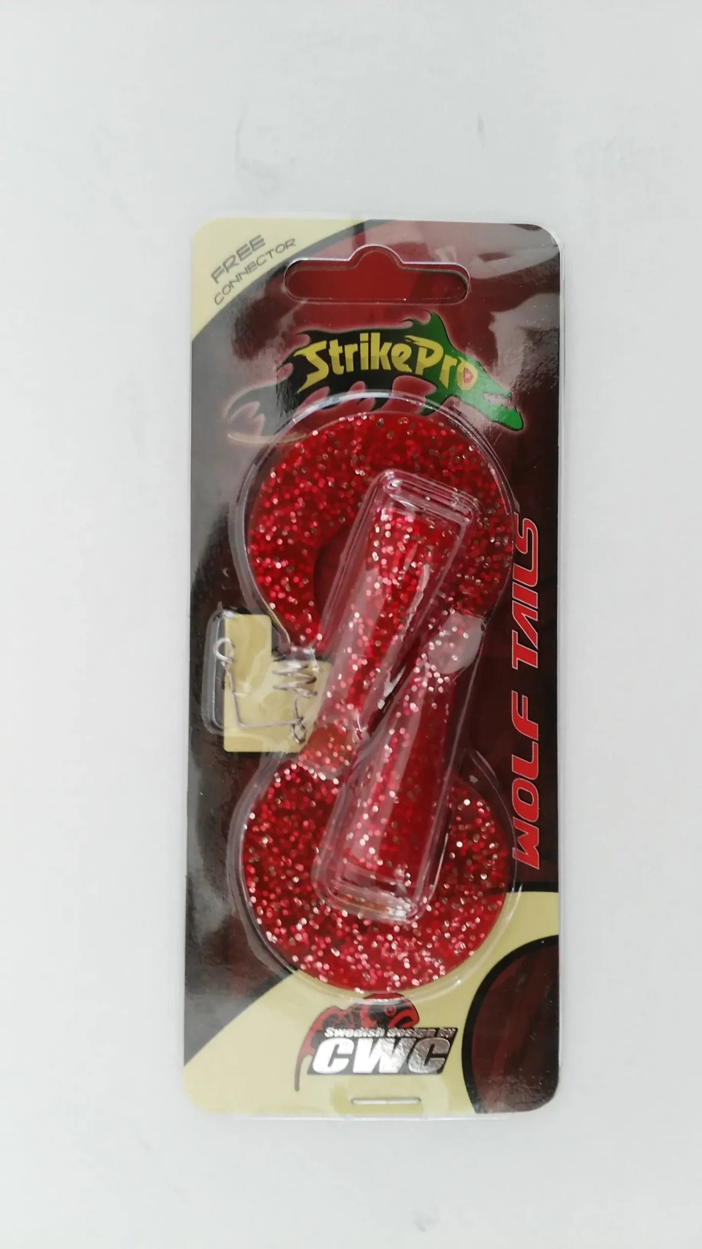Vobler STRIKE PRO COADA DE SCHIMB RED GlITTER WOLF TAIL