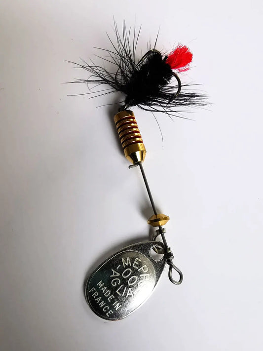 Lingurita Rotativa Mepps Lingurita Rotativa Mouche Noir 1,5g/Argint