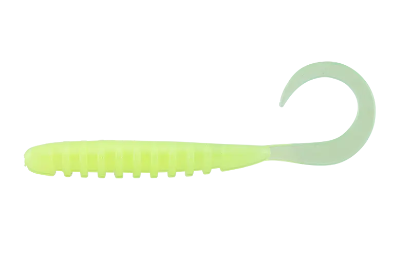 Jackall Vierme Tide Curly 2inch Glow Chart 8buc/Pl