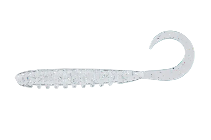Jackall Vierme Tide Curly 2inch Clear Hl Flake 8buc/Pl