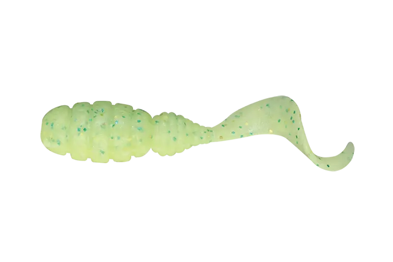 Jackall Vierme Goodmeal Grub 1,5inch Hot Lime/Glow Chartreuse 8buc/Pl