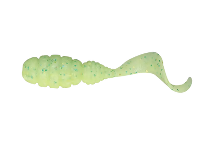 Jackall Vierme Goodmeal Grub 1,5inch Hot Lime/Glow Chartreuse 8buc/Pl
