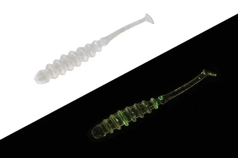 Jackall Shad Tidebeat 1,5inch Clear Glow Crush 10buc/Pl