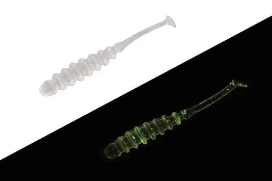 Jackall Shad Tidebeat 1,5inch Clear Glow Crush 10buc/Pl