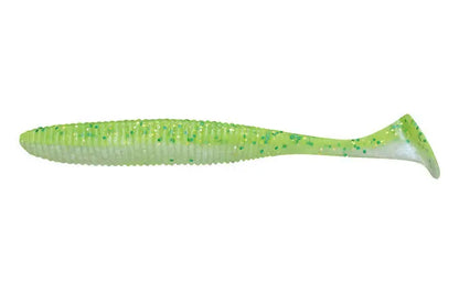 Jackall Shad Rhythm Wave 3,8inch Chartreuse Back Shad 7buc/Pl