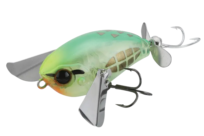 Jackall Vobler Micro Pompadour 4,2cm/6,5g Chart. Glass Hopper