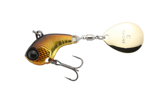 Jackall Spinner Deracoup 3/8oz Silver Powder Gold&amp;black