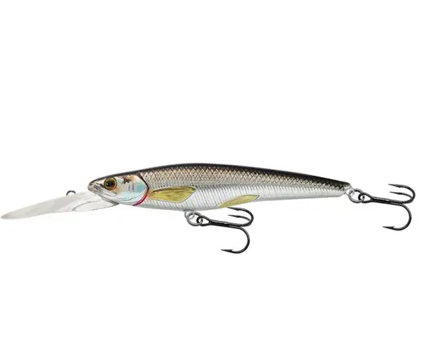 Live Target Rainbow Smelt Jerkbait 11,5cm/18g Silver/Black