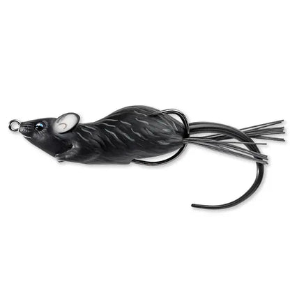 Live Target Naluca Hollow Mouse Walking Bait 9cm/28g Black/Black