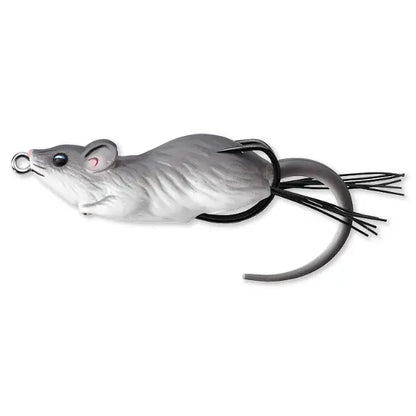 Live Target Hollow Body Mouse Walking Bait 7cm/14g Grey/White