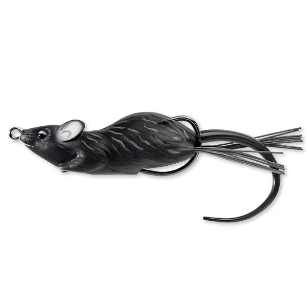 Live Target Hollow Body Mouse Walking Bait 7cm/14g Black/Black