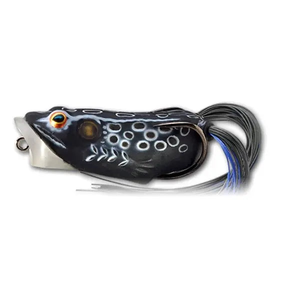 Live Target Hollow Body Frog Popper 5,5cm/11g Black/Black