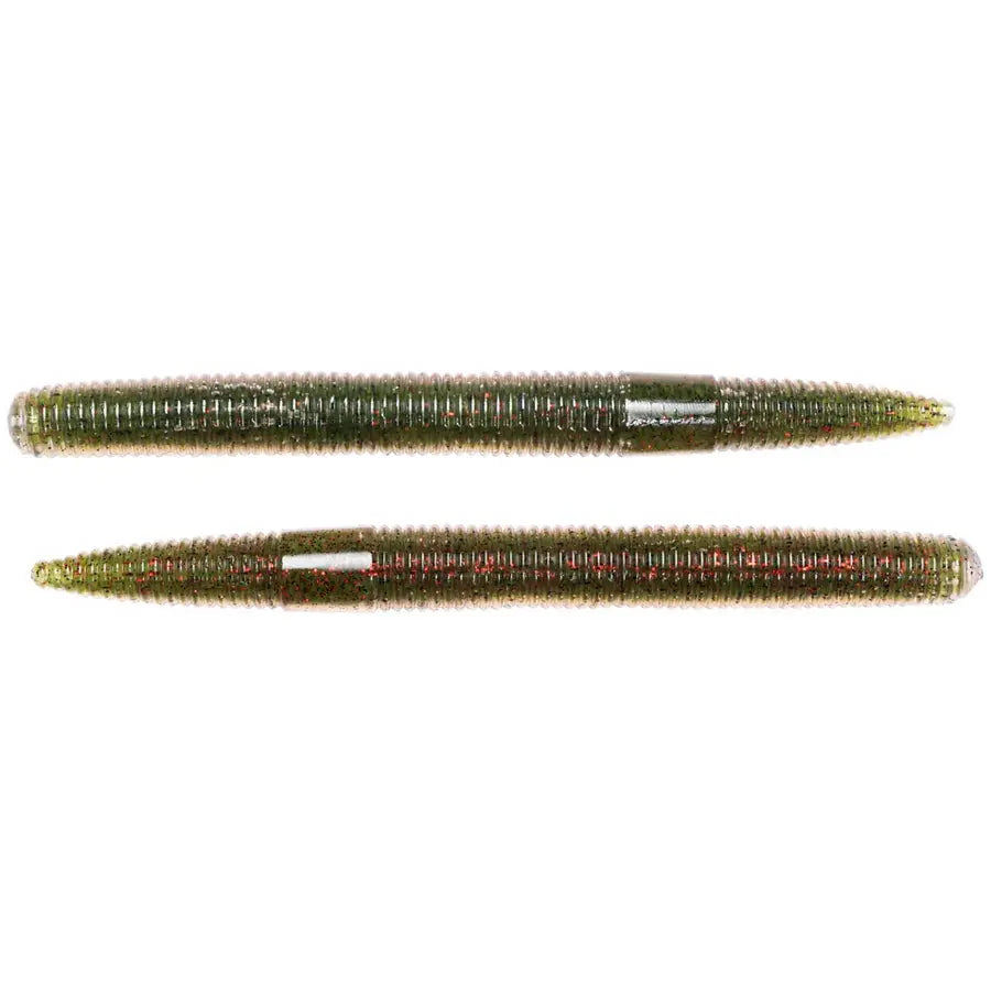 Live Target Stick Worm 10,2cm/10g Green/Red 8buc/Pl