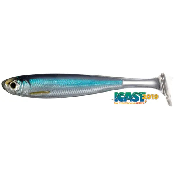 Live Target Slowroll Shiner Paddle Tail 8,5cm 201 Silver/Blue