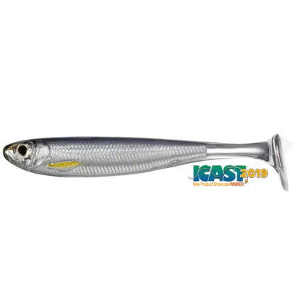 Live Target Slowroll Shiner Paddle Tail 10cm 951 Silver/Smoke