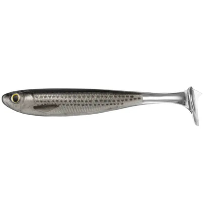Live Target Slow-Roll Mullet Paddle Tail 10cm 717 Silver/Black