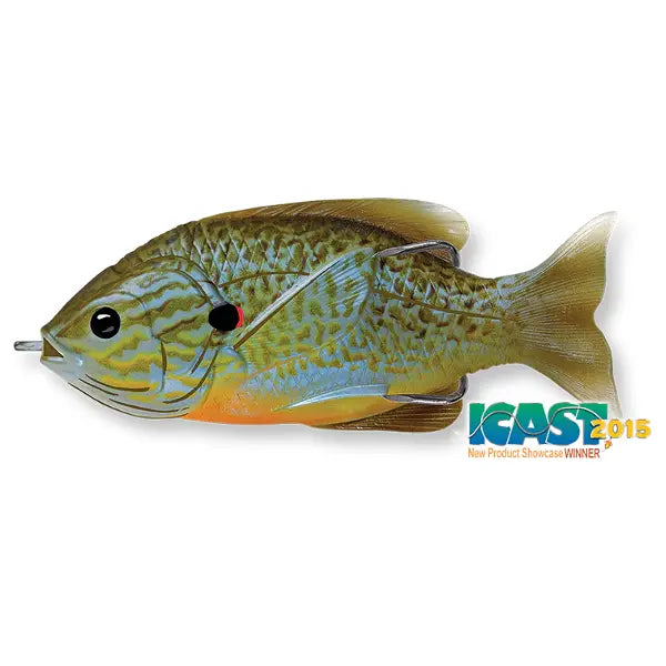 Live Target Hollow Body Sunfish Walking Bait 9cm/18g Floating Natural/Blue Pump
