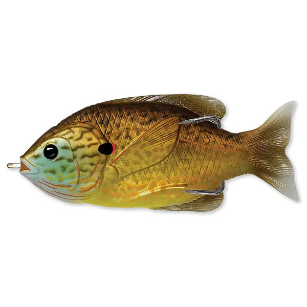 Live Target Hollow Body Sunfish Walking Bait 7,5cm/12g Floating Copper/Pump