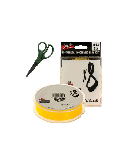 Sufix Sufix X8 135M 0.104MM 5.0KG 11LB HOT YELLOW + forfecuta