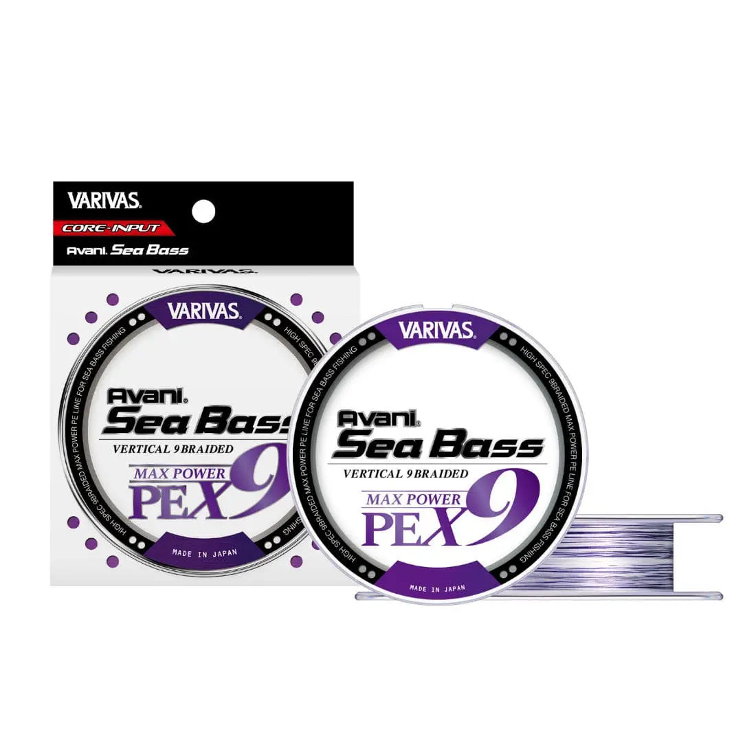 Fir Varivas Avani Sea Bass Max Power Pe X9 150m #1.2 25lbs White Purple