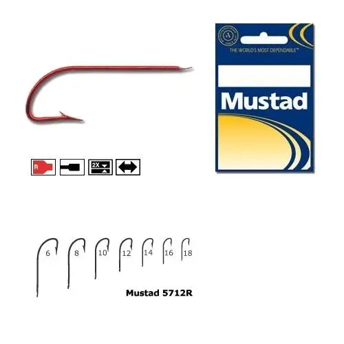 Mustad Cirlig Cristal,rosu,fin,tija Lunga .