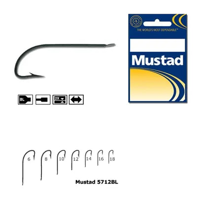 Mustad Cirlig Cristal,negru,fin,tija Lunga .