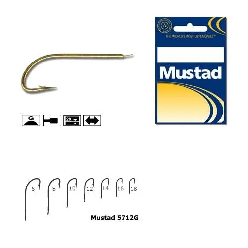 Mustad Cirlig Cristal,auriu,fin,tija Lunga .