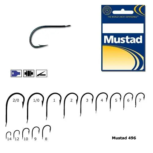 Mustad Cirlig Bleu,forjat,revers,rotund 10buc.