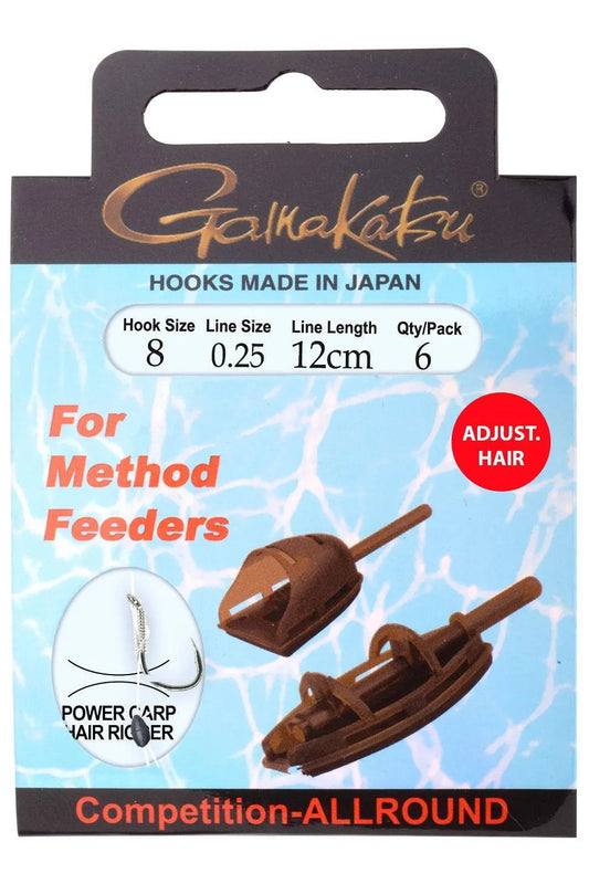 Gamakatsu Mont. Method Hair Ad Pchr Nr.8/0.25mm/12cm 6buc/Pl