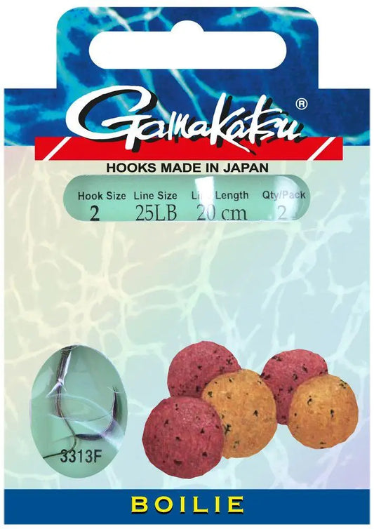 Gamakatsu Mont. Boilie 3313ns Nr.6; 0.25mm/20cm 2buc/Pl