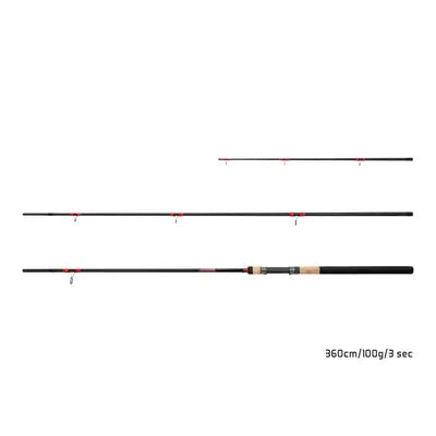 Lanseta Delphin Leeder Feeder + 2 Vărfuri 330cm/100g/3 tronsoane