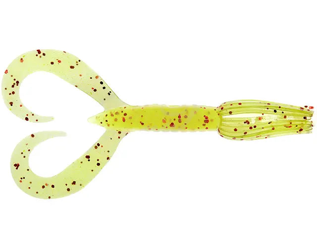 Keitech Little Spider Chartreuse Red Flake PAL#01 8.9cm