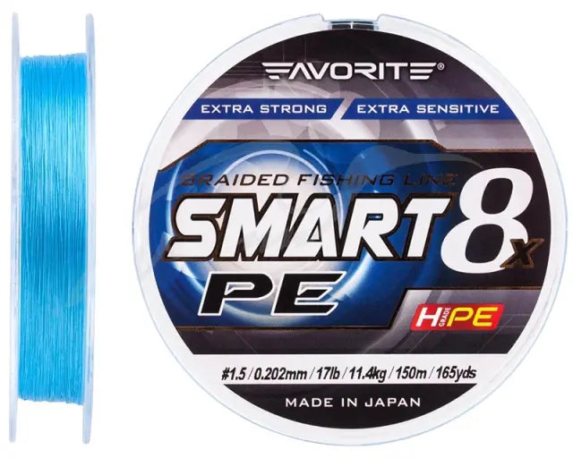 Fir textil Favorite Smart PE 8X Sky Blue 150m #1.2 - 0.187mm - 9.5kg