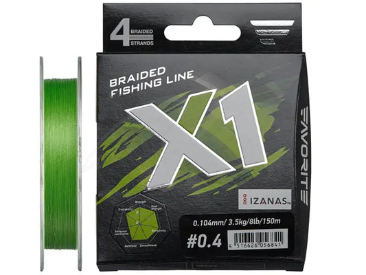 Fir textil Favorite X1 4X 150m Green #0.6 / 0.128mm / 5.4kg