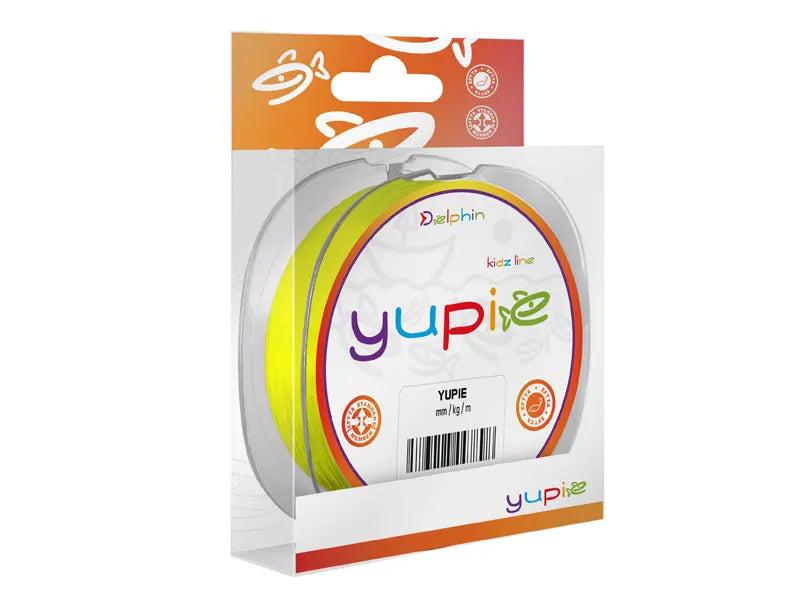 Delphin YUPIE / galben fluo 0,25mm 5,5kg 300m