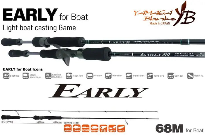 Yamaga Blanks Yamaga Early Boat 68m 2.055m 7-32gr
