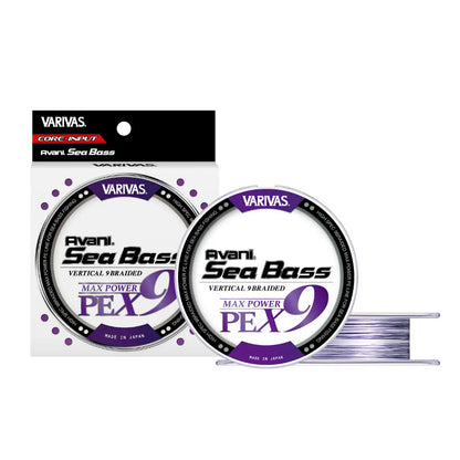 Fir Varivas Avani Sea Bass Max Power Pe X9 150m #1.0 23lbs White Purple