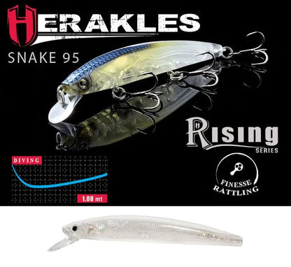 Vobler Herakles Snake 95sp 9.5cm 9gr White Impact