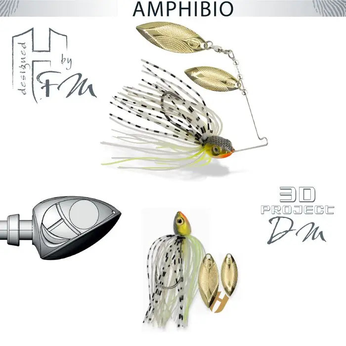 Spinnerbait Herakles Amphibio Willow 3/8oz 10.5gr Sunfish