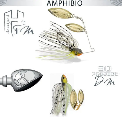 Spinnerbait Herakles Amphibio Willow 3/8oz 10.5gr Sunfish