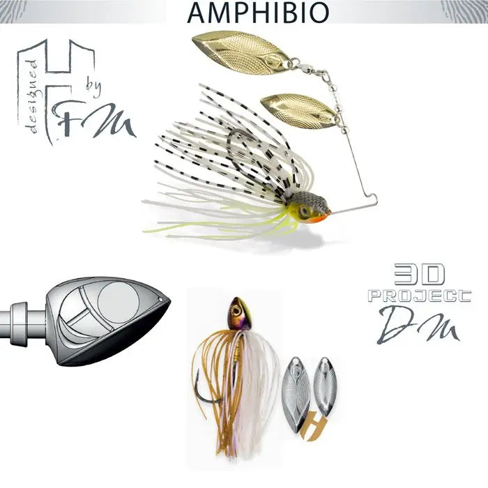 Spinnerbait Herakles Amphibio Willow 3/8oz 10.5gr Wakasagi