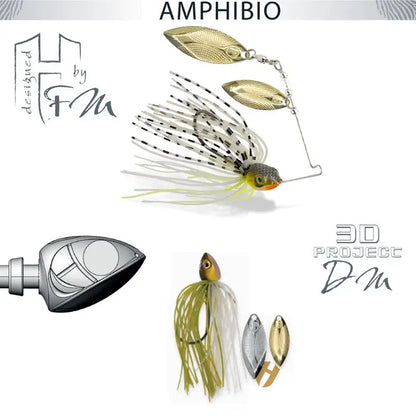 Spinnerbait Herakles Amphibio Willow 3/8oz 10.5gr Ayu
