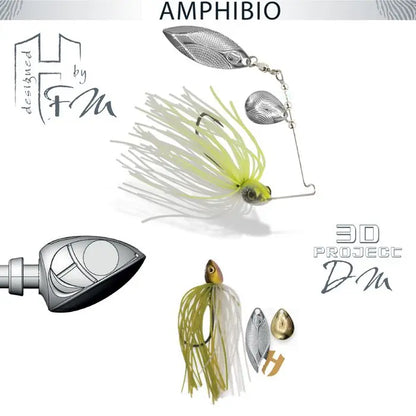 Spinnerbait Herakles Amphibio Tandem 1/4oz 7gr Ayu